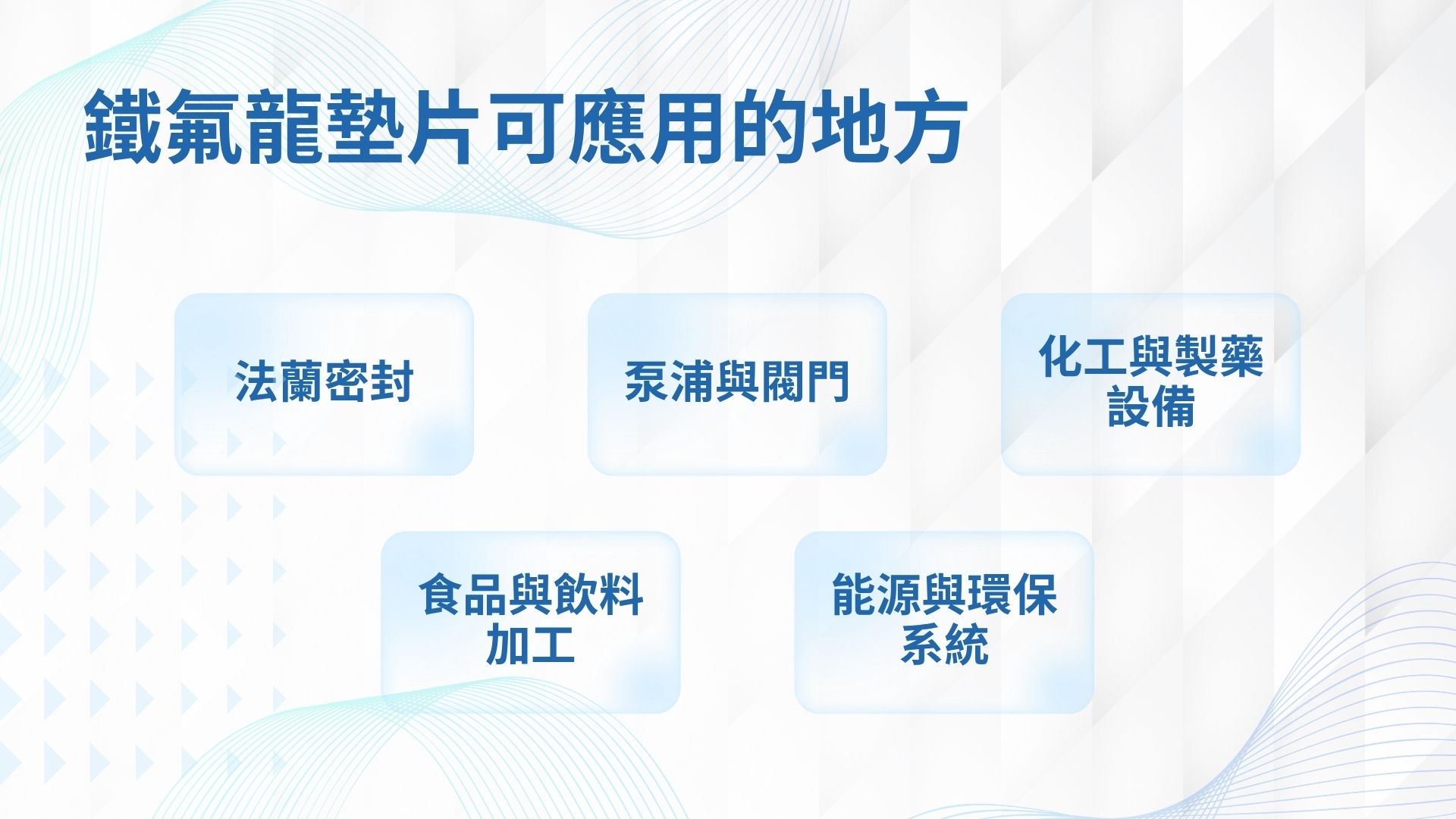 鐵氟龍墊片的應用