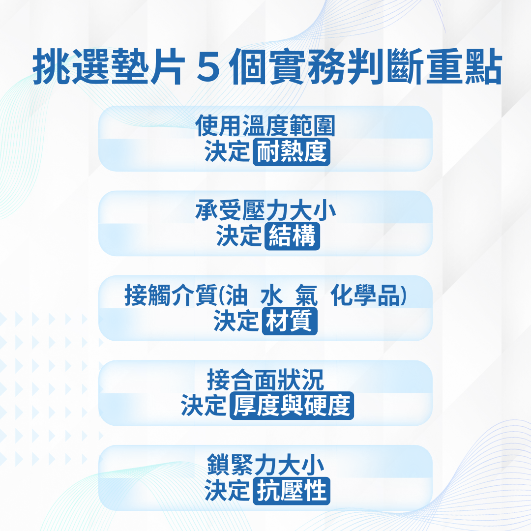 墊片常見材質